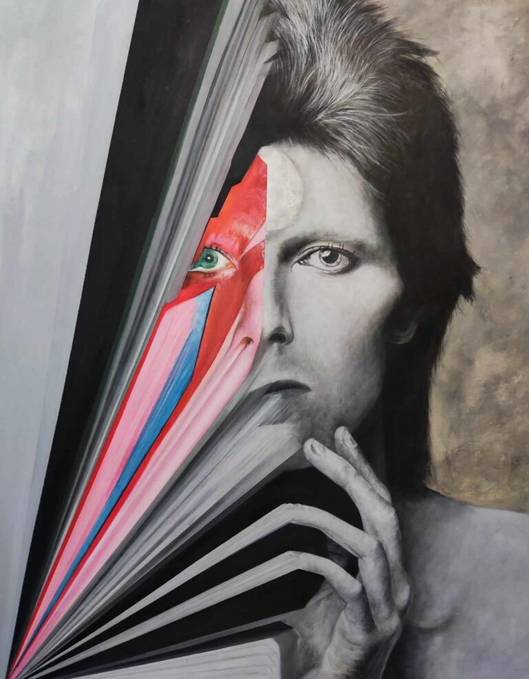 "David Bowie", acrylics on canvas, 1.00 x 80